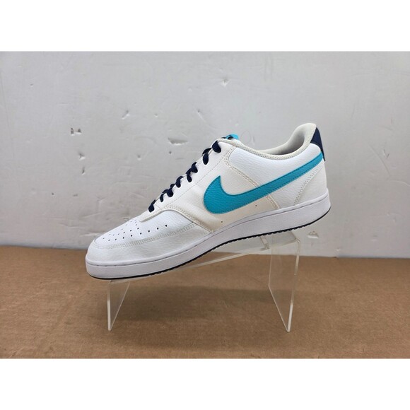 Nike Court Vision Lo White/Turquoise Blue-Blue Void (DM1187 100) Mens Size 13 main image 15